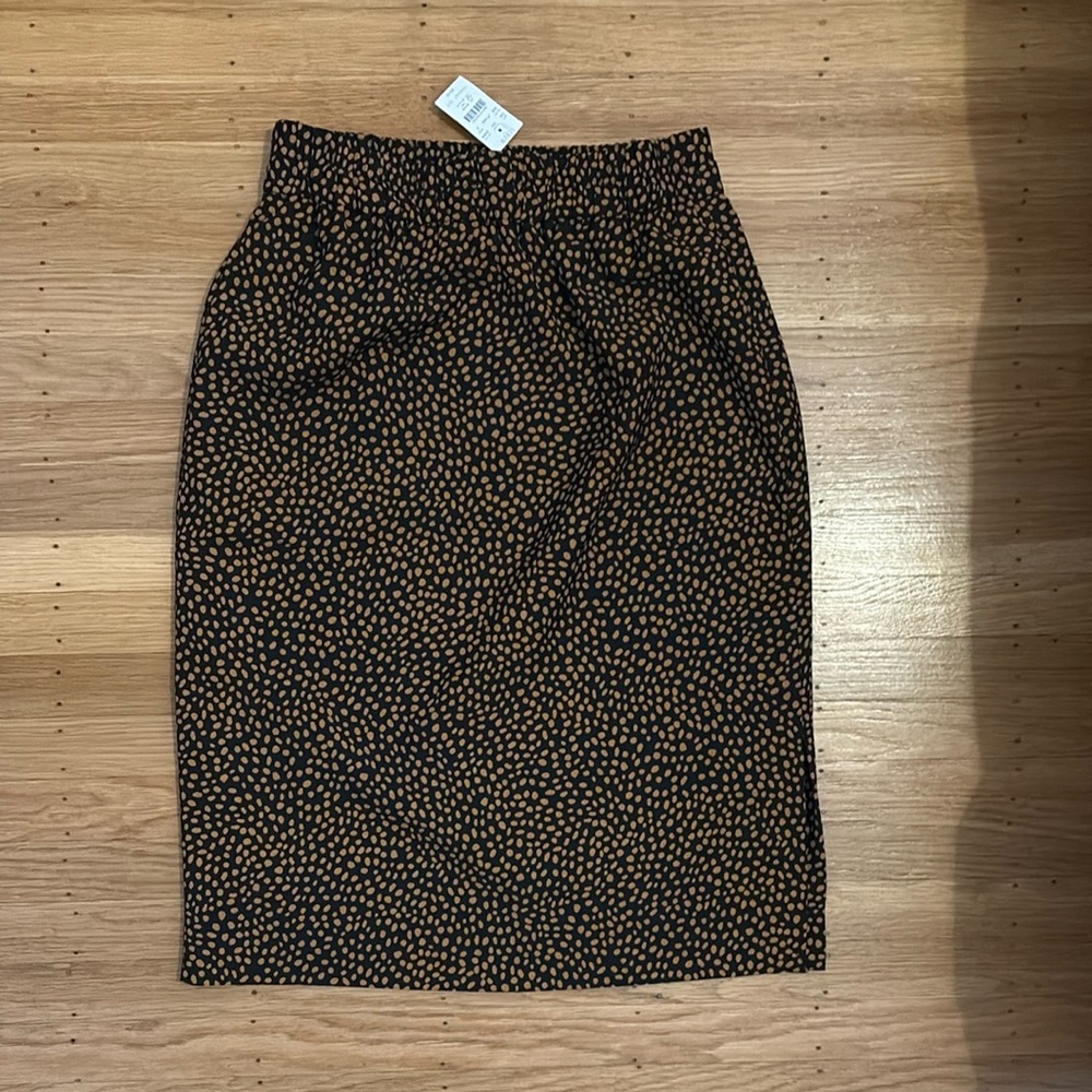 J. Crew Polka Dot Pull-on Pencil Skirt - NWT